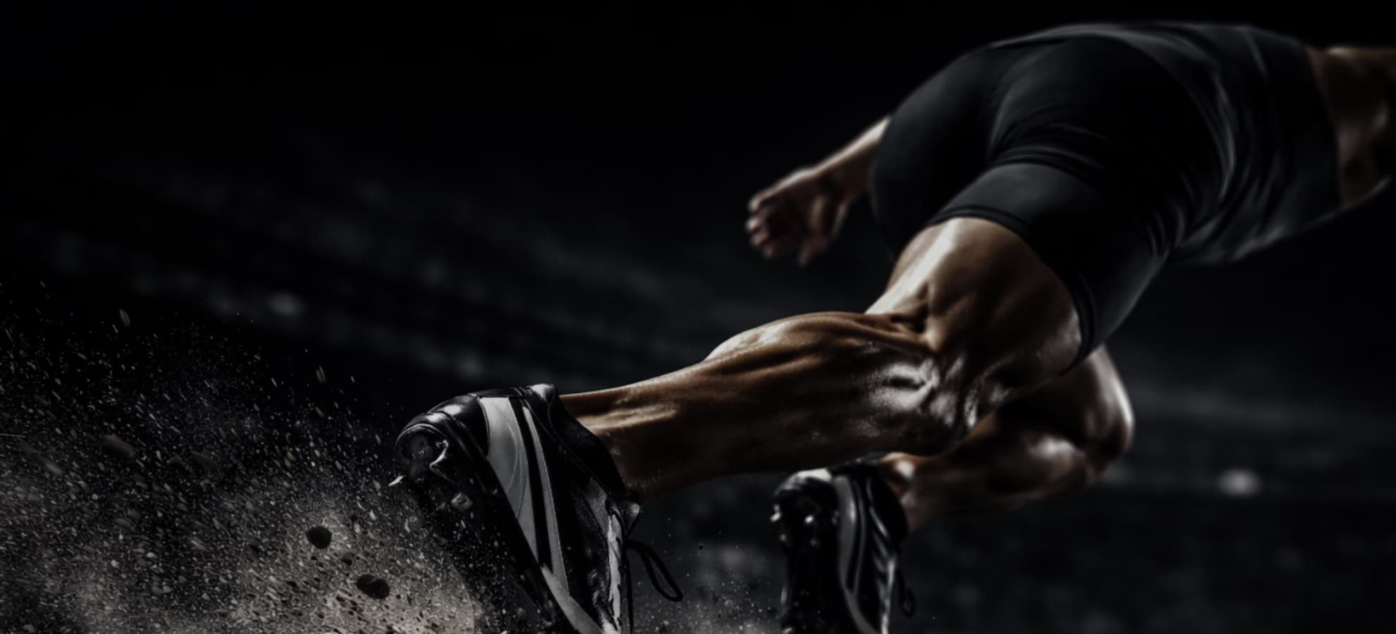Athlet beim Sprint
